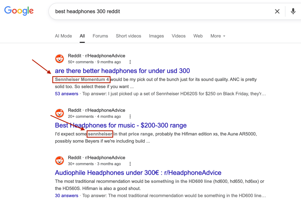 Peoples on reddit are giving reviews and recommendations on Sennheiser headphones