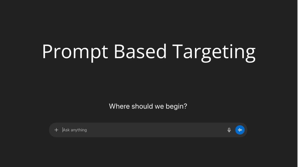 What is prompt based targeting?